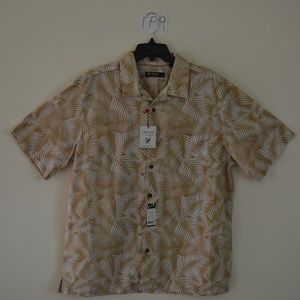 New Mens SS L Cremieux Printed Shirt